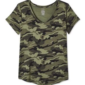 Camouflage V-Neck Tee